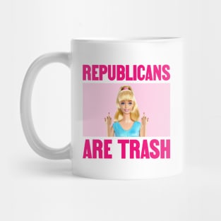 Republicans Are Trash - Funny Democrat Meme Mug